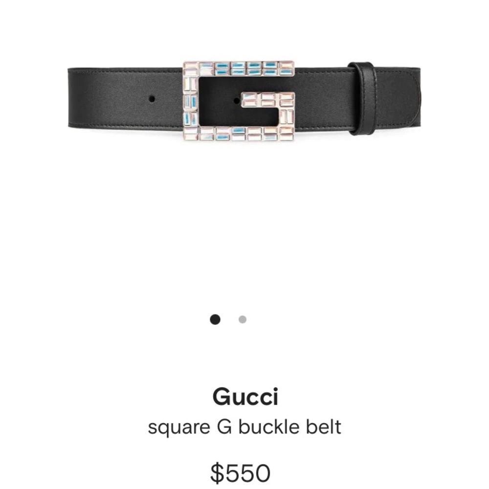 Gucci Square G Buckle Belt Black - Picture 5 of 6